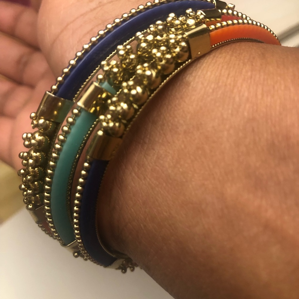 Trendy Multi colored bangles - Picture 5 of 10